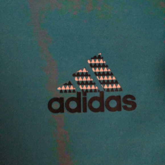 Adidas women’s hoodie sweatshirt-teal with front pocket - Picture 3 of 7